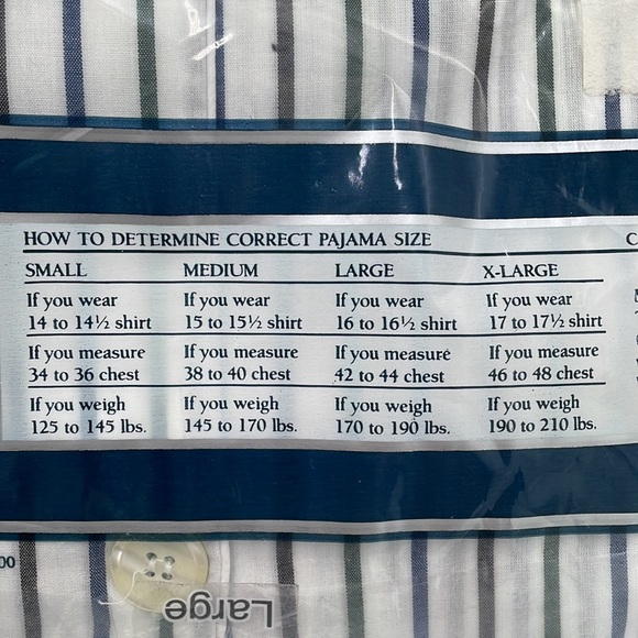 Towncraft Long Sleeve Striped PJ Set - Picture 3 of 6